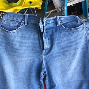 Gloria Vanderbilt wide leg jeans.